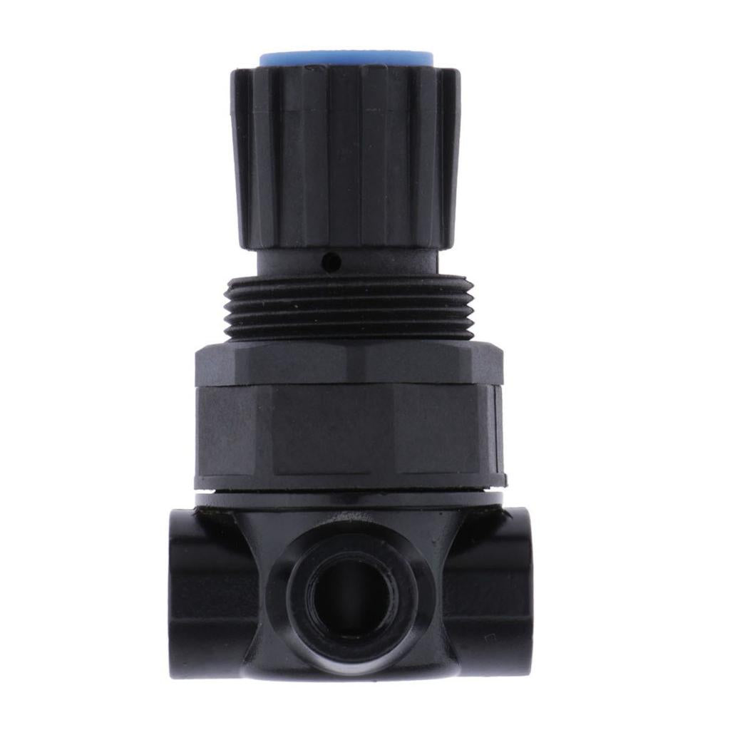 NR200 Plastic Air Pressure Compressor Relief Valve with Pressure Gauge 1/4