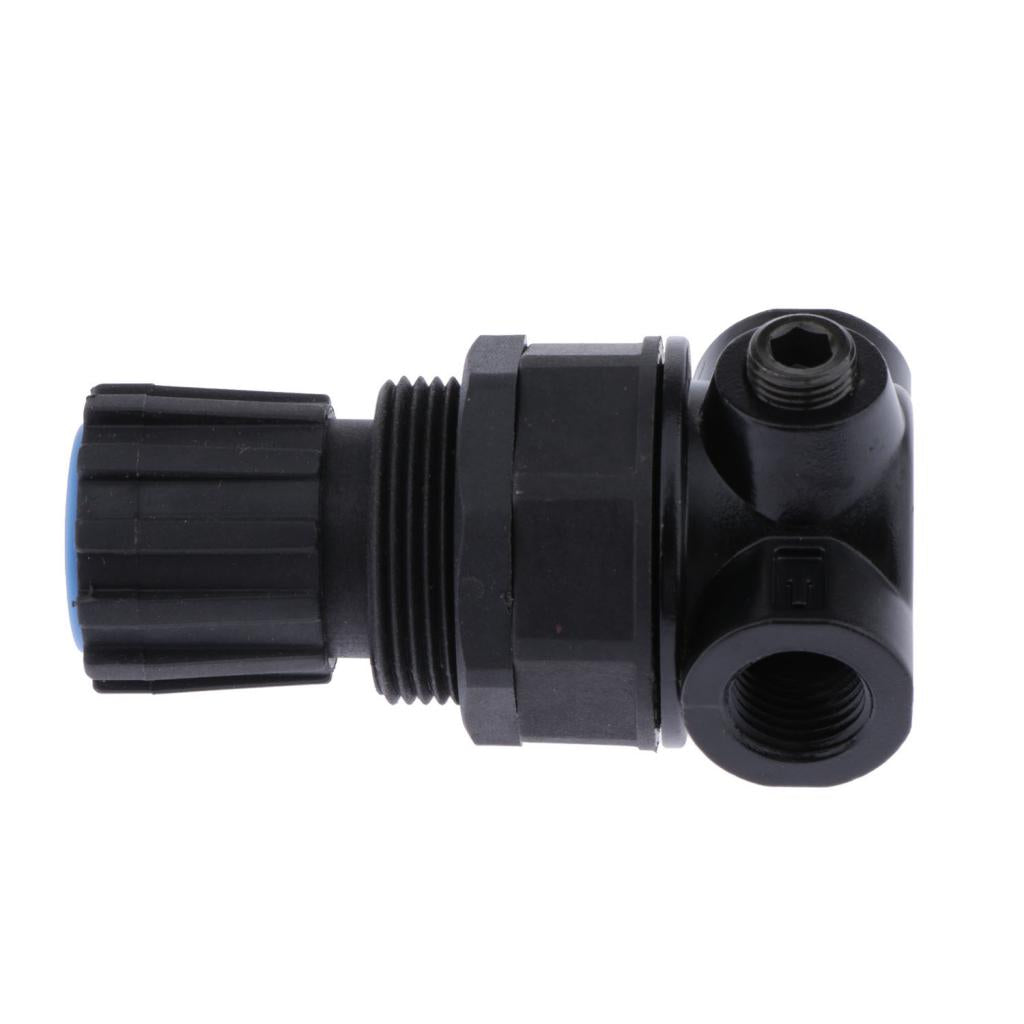 NR200 Plastic Air Pressure Compressor Relief Valve with Pressure Gauge 1/4