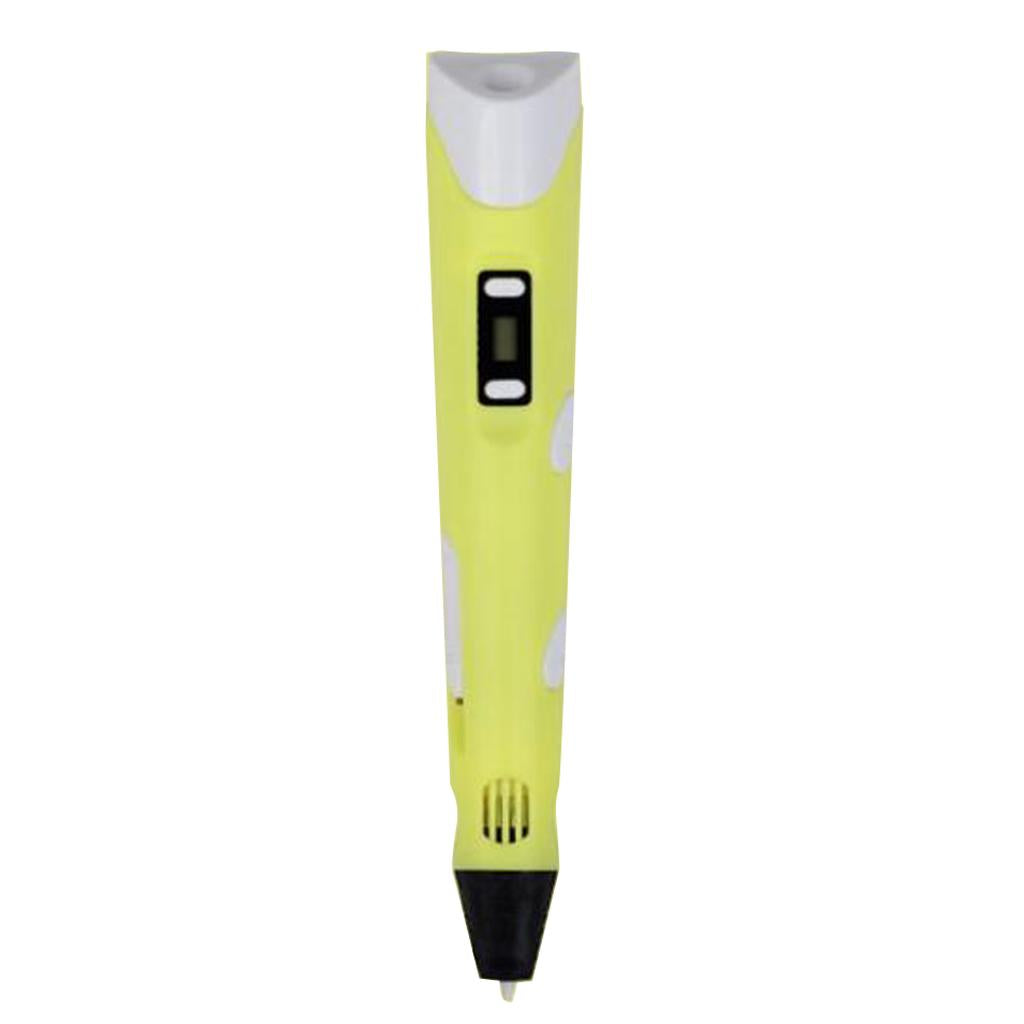 3d Printing Pen Graffiti Pen 3d Stereo Brush Painting Toy European Yellow