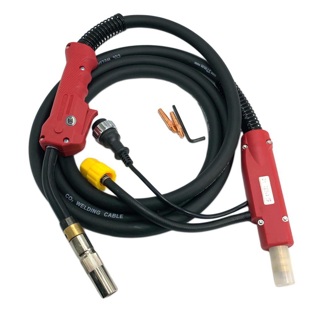 Welder Machine Welding Torch Euro Central Plug Connector Adaptor 350A 3M Red