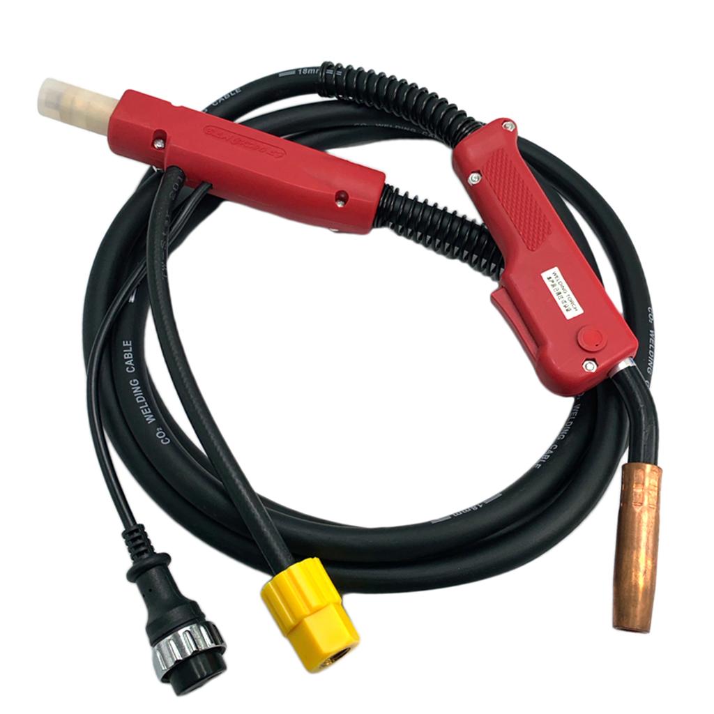 Welder Machine Welding Torch Euro Central Plug Connector Adaptor 180A 3M
