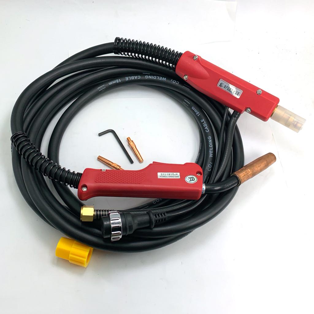 Welder Machine Welding Torch Euro Central Plug Connector Adaptor 180A 5M