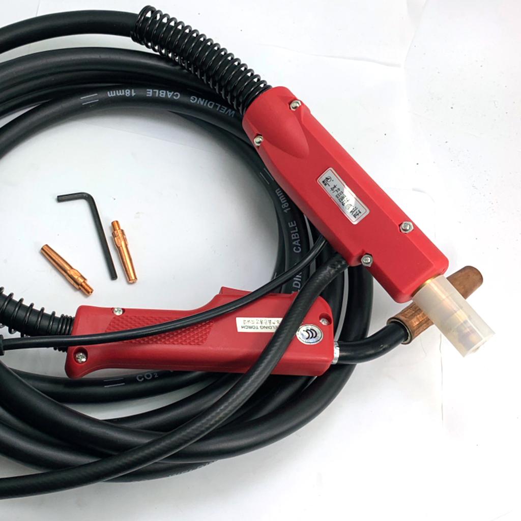 Welder Machine Welding Torch Euro Central Plug Connector Adaptor 180A 5M