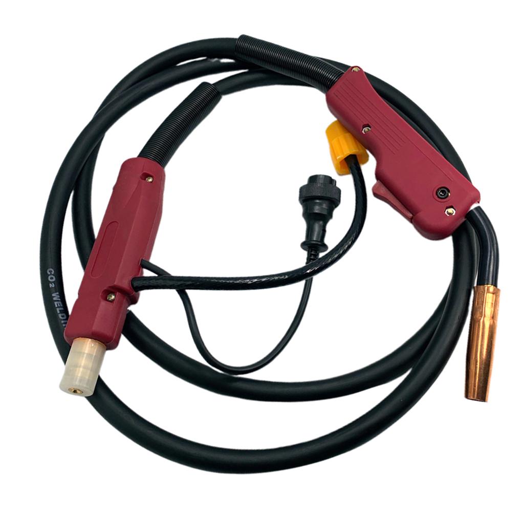 Welder Machine Welding Torch Euro Central Plug Connector Adaptor 200A 3M