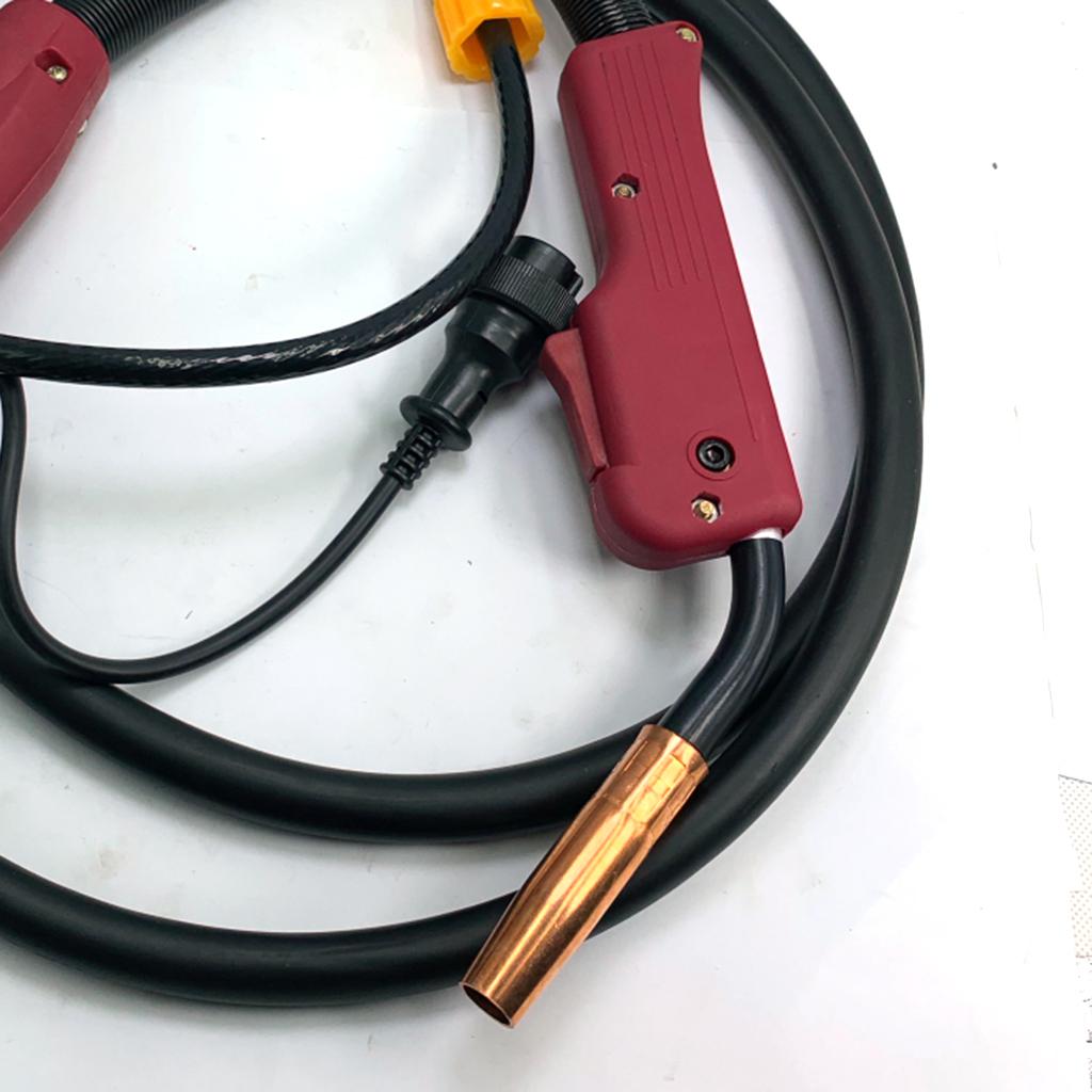 Welder Machine Welding Torch Euro Central Plug Connector Adaptor 200A 3M