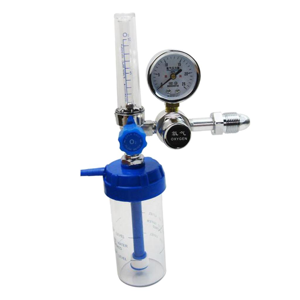 Oxygen Inhaler Oxygen Regulator 1-100MPa Pressure Reducer Gauge Flow Meter