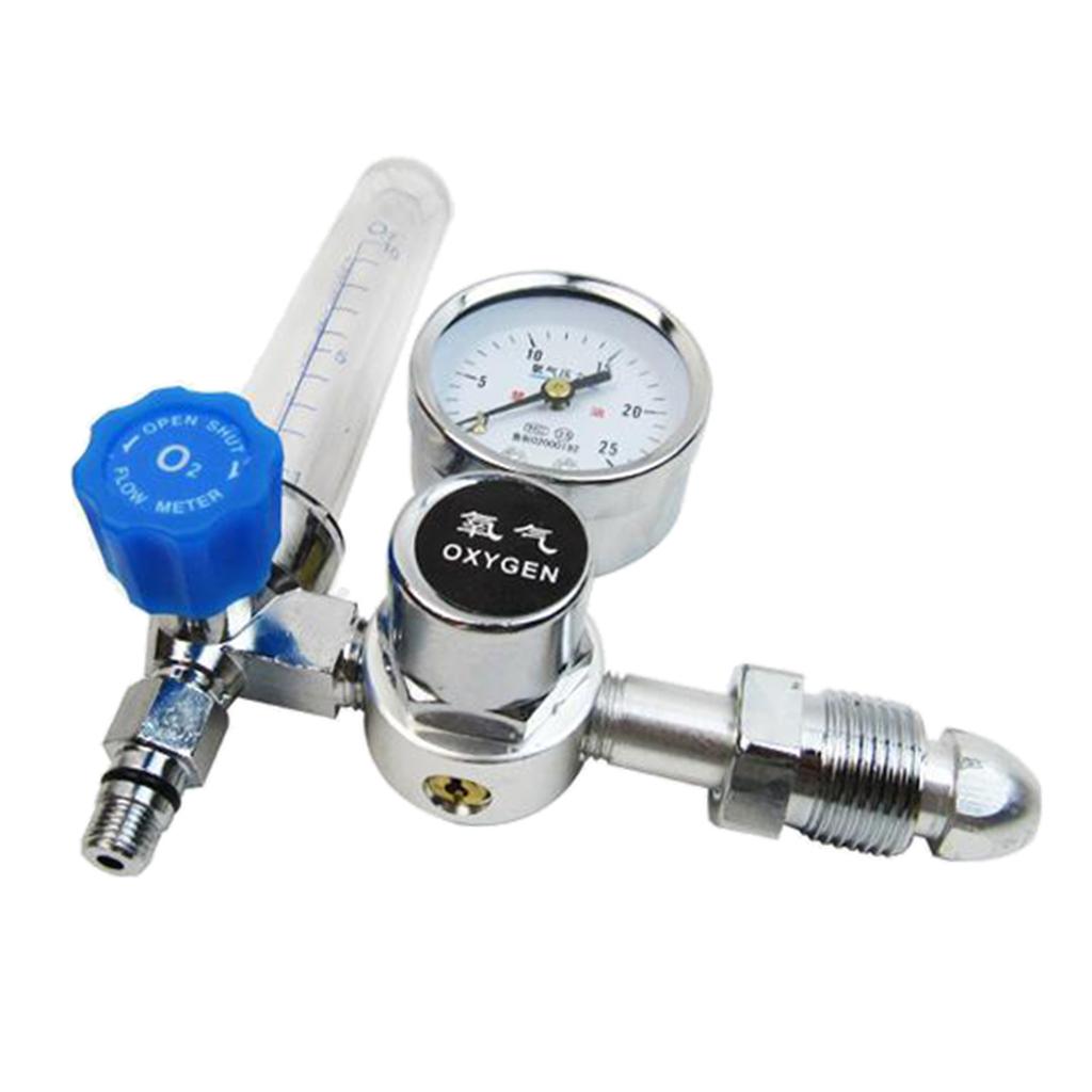 Oxygen Inhaler Oxygen Regulator 1-100MPa Pressure Reducer Gauge Flow Meter