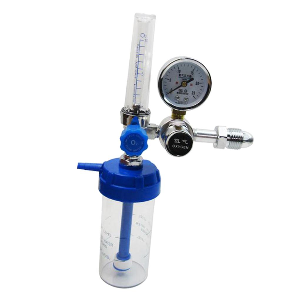 Oxygen Inhaler Oxygen Regulator 1-100MPa Pressure Reducer Gauge Flow Meter