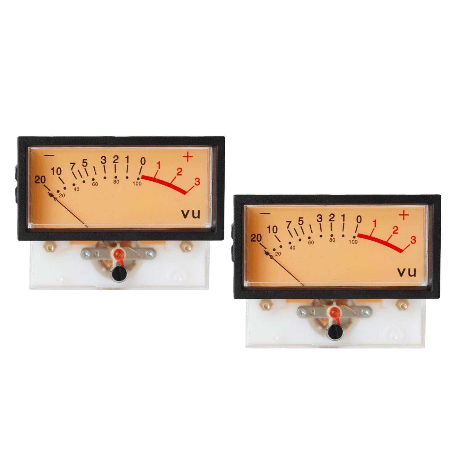 2pcs TN-73 VU Meter Power Amplifiers DB Level Header Audio Meter Chassis