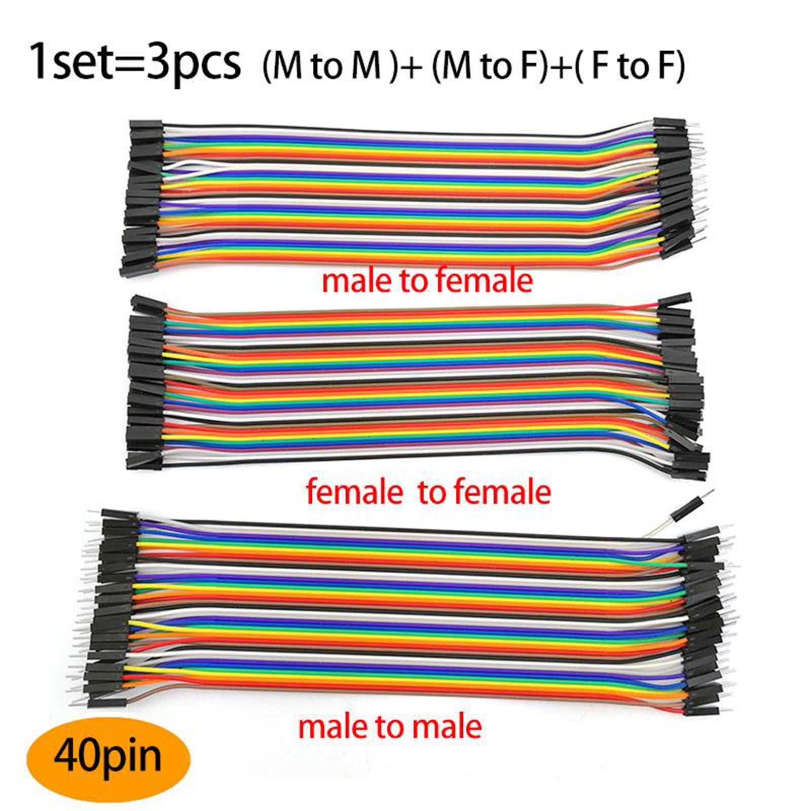 Dupont Jumper Wire Breadboard Jumper Wire Assorted Kit 120pcs 30cm