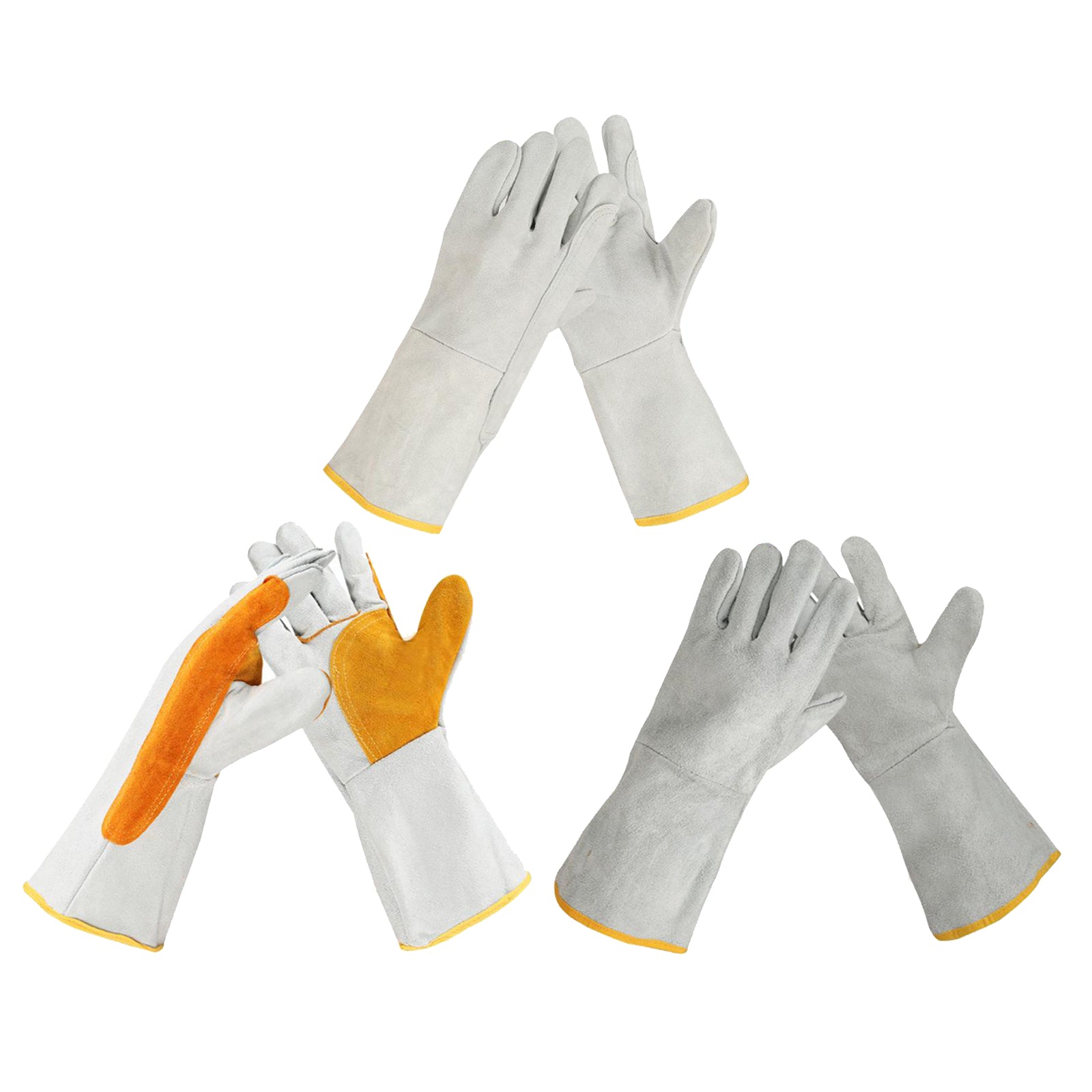 Work Welding Gloves Heat Resistant for Welders/Workers/Fireplace/BBQ Style1
