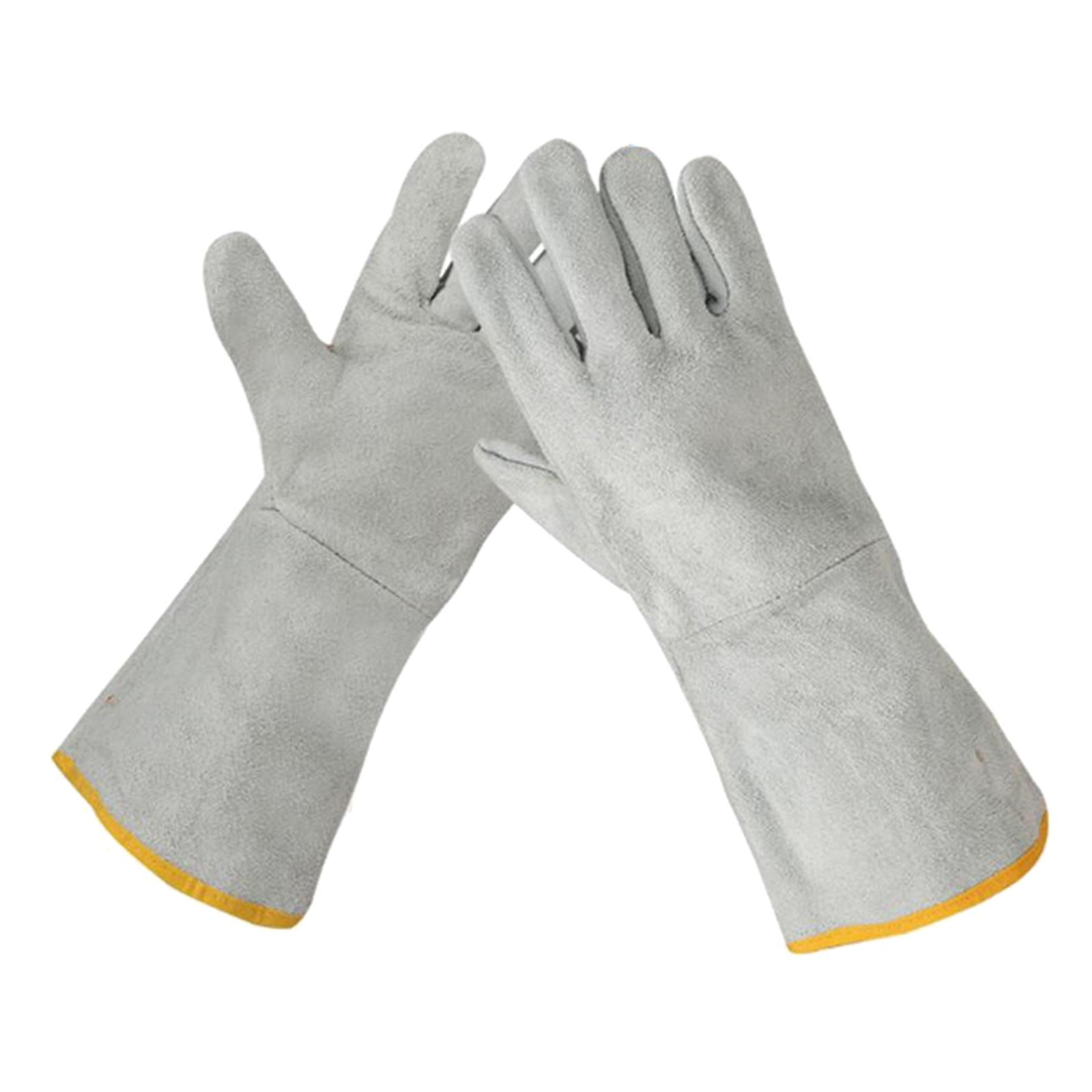 Work Welding Gloves Heat Resistant for Welders/Workers/Fireplace/BBQ Style3