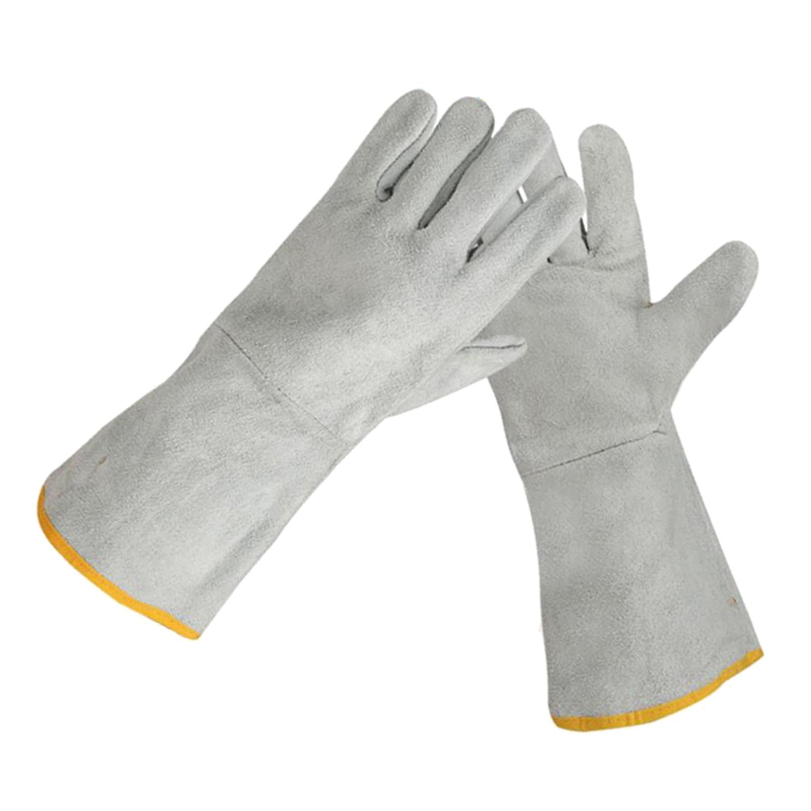 Work Welding Gloves Heat Resistant for Welders/Workers/Fireplace/BBQ Style3