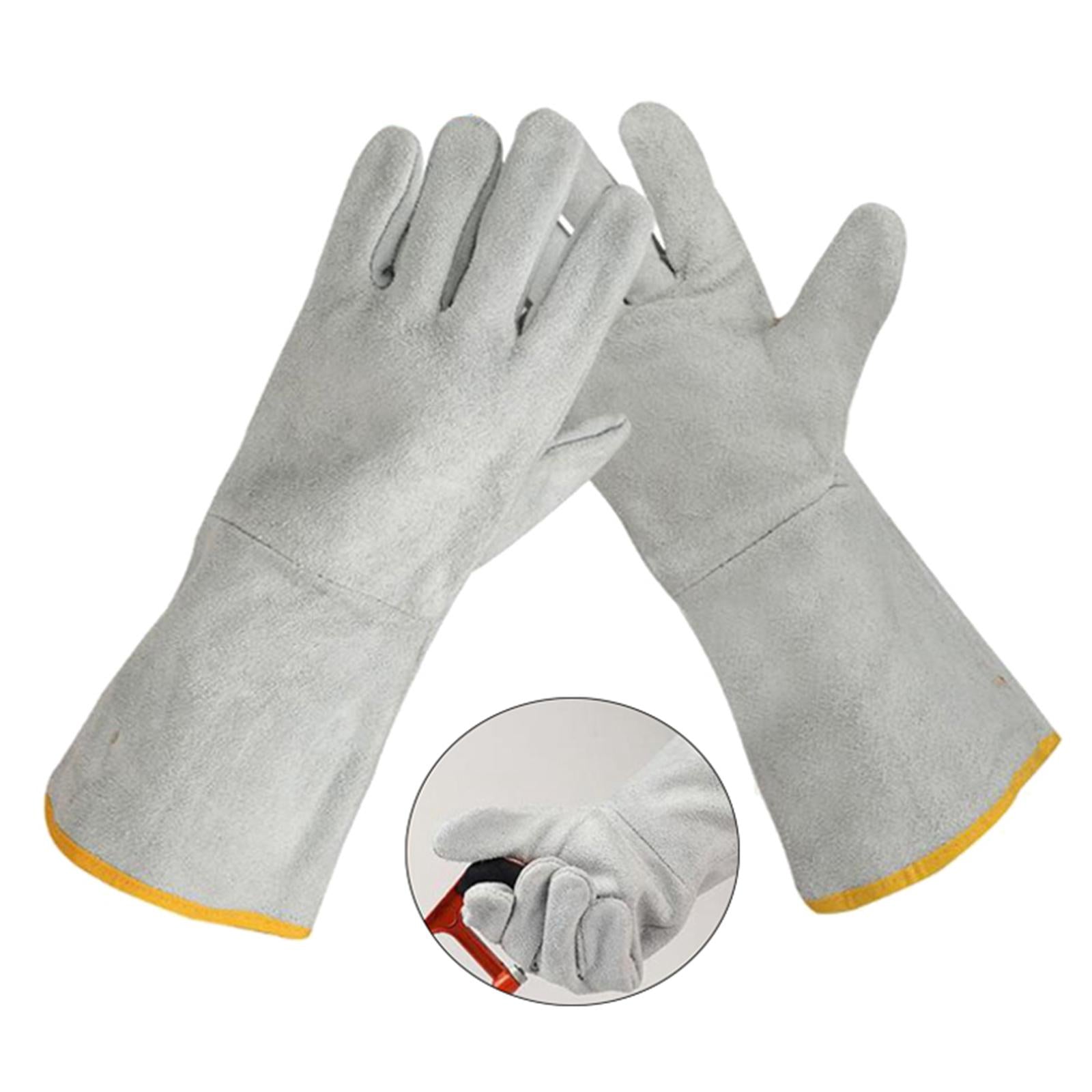 Work Welding Gloves Heat Resistant for Welders/Workers/Fireplace/BBQ Style3