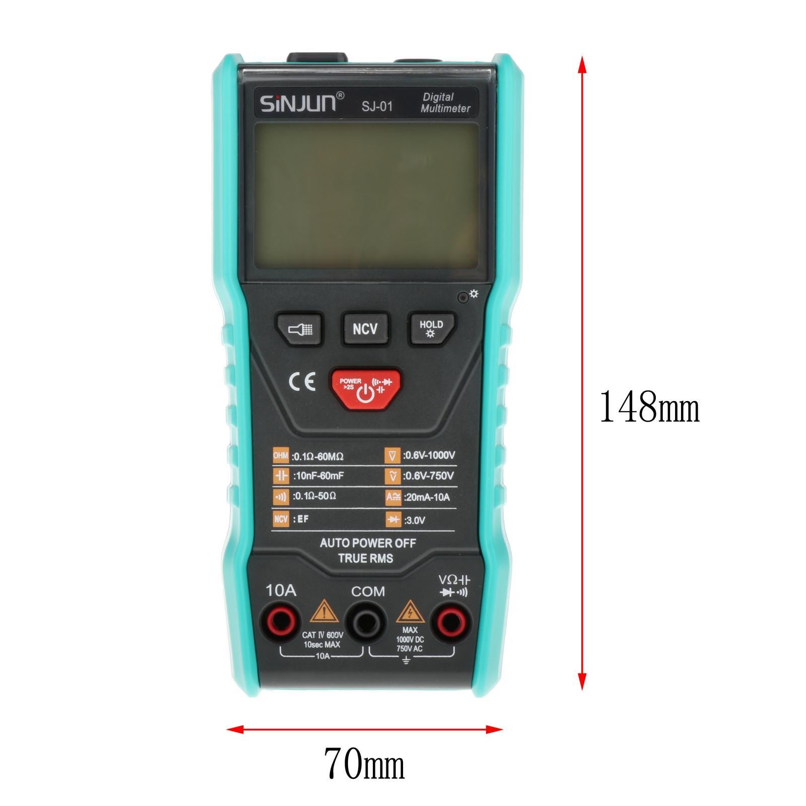 Backlight Digital LCD Multimeter Ammeter AC DC Voltage Ohmmeter Tester Meter