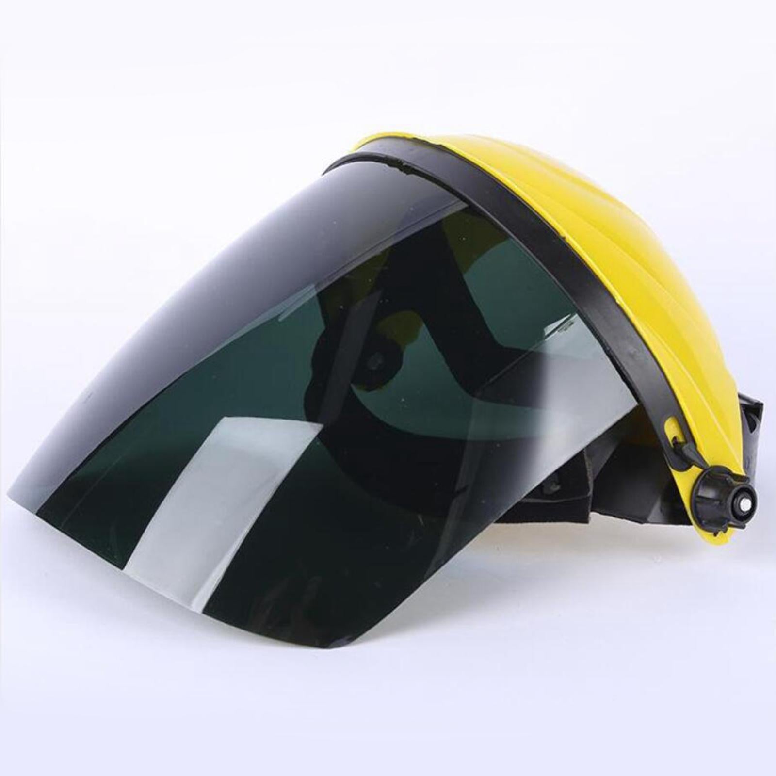 Protective Shield Head-Mounted Face Eye Shield Screen Grinding Gray