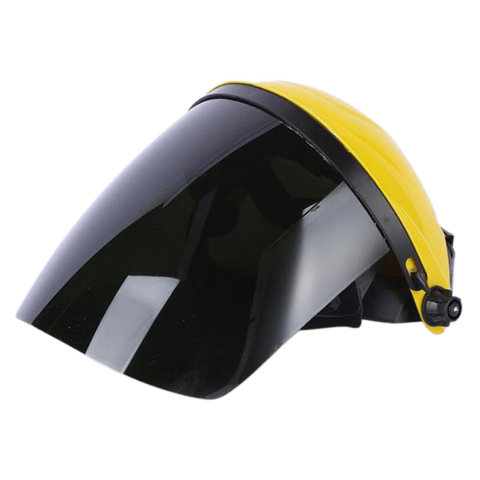 Protective Shield Head-Mounted Face Eye Shield Screen Grinding Yellow