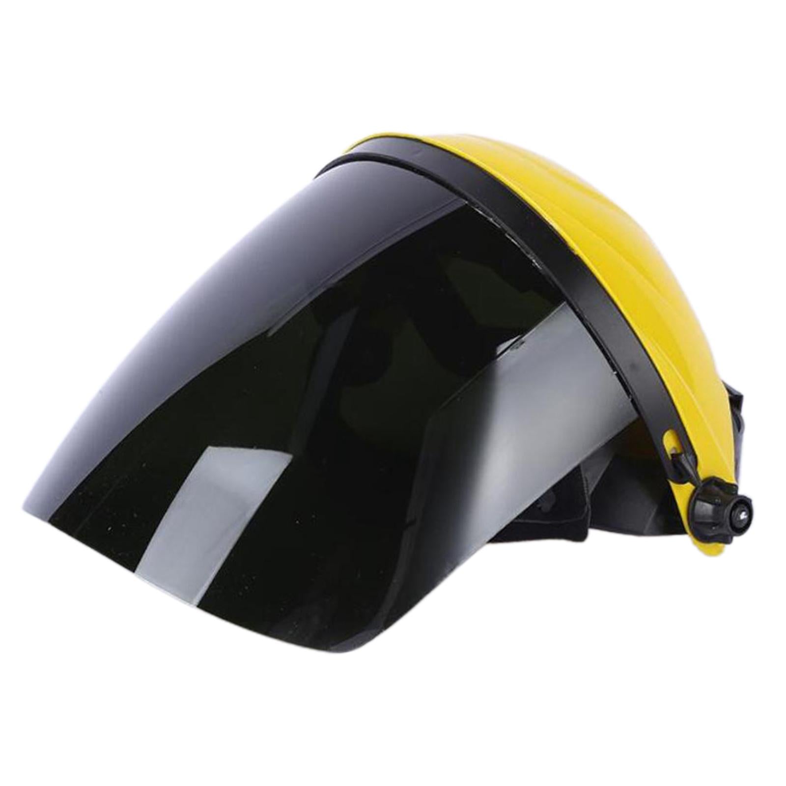 Protective Shield Head-Mounted Face Eye Shield Screen Grinding Yellow