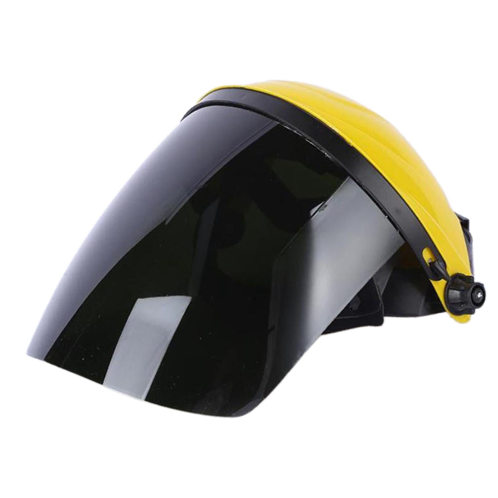 Protective Shield Head-Mounted Face Eye Shield Screen Grinding Yellow