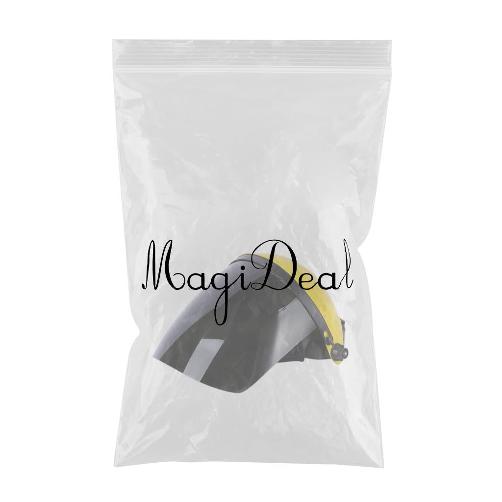 Protective Shield Head-Mounted Face Eye Shield Screen Grinding Yellow