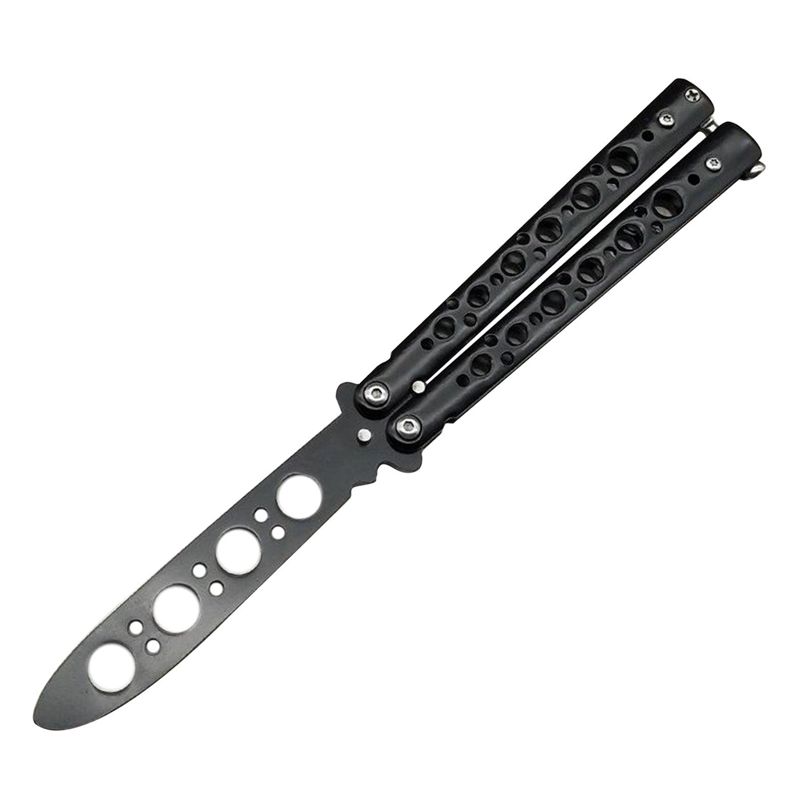 Butterfly Balisong Trainer Training Knife Tool Durable Black