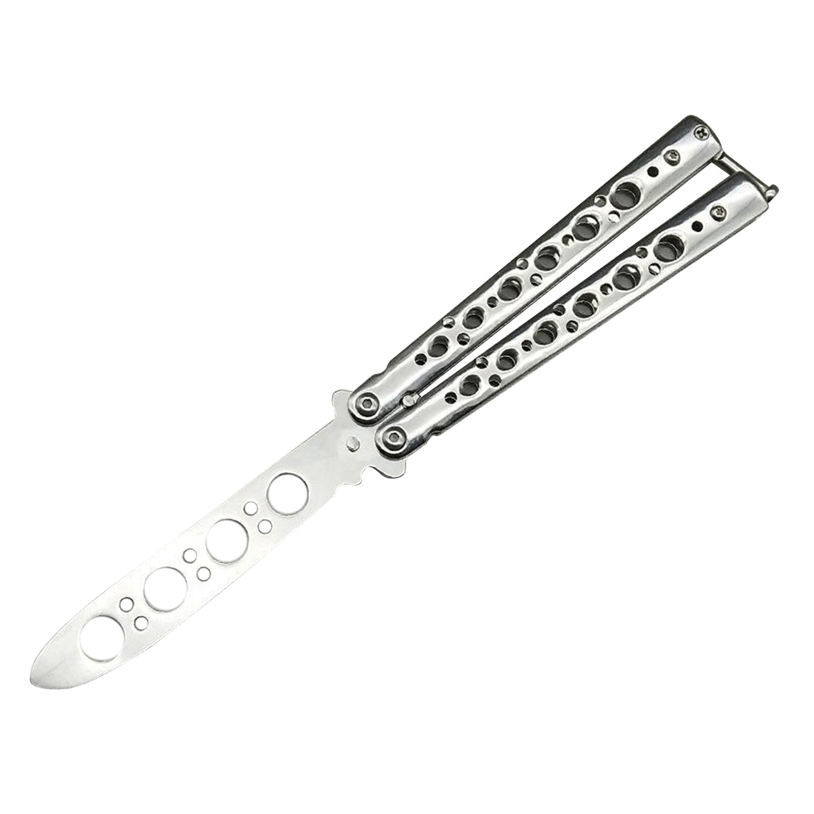 Butterfly Balisong Trainer Training Knife Tool Durable White