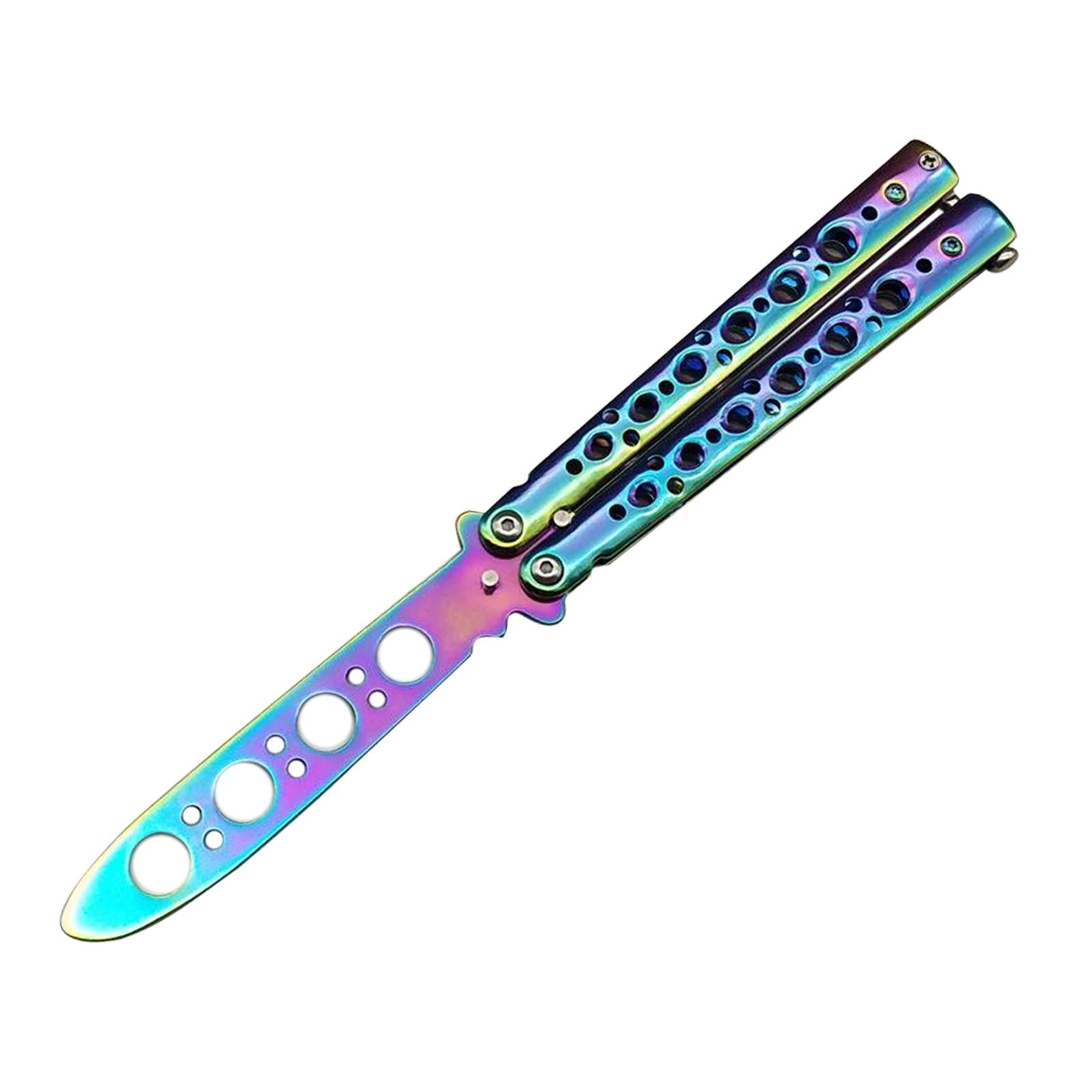 Butterfly Balisong Trainer Training Knife Tool Durable Colorful