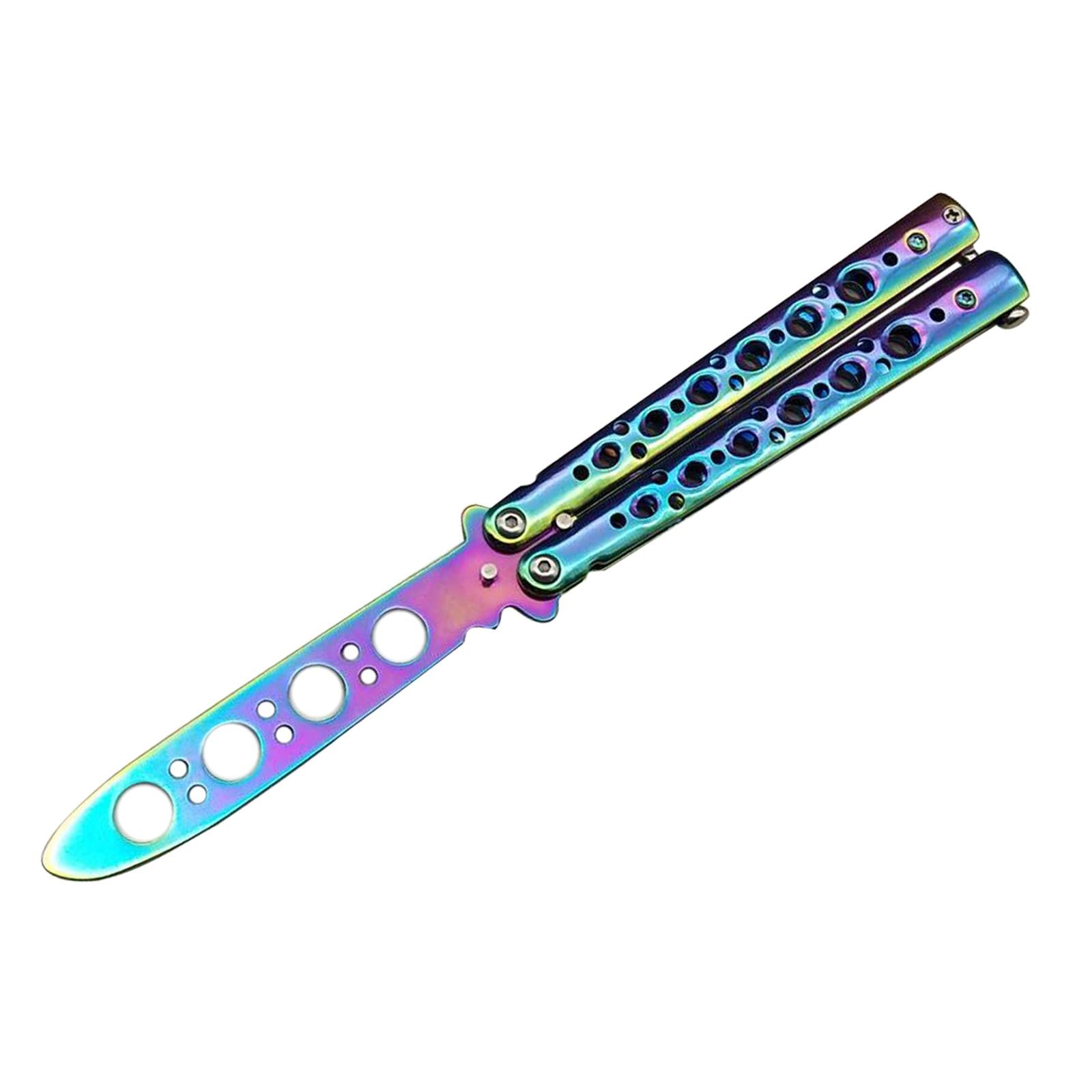 Butterfly Balisong Trainer Training Knife Tool Durable Colorful