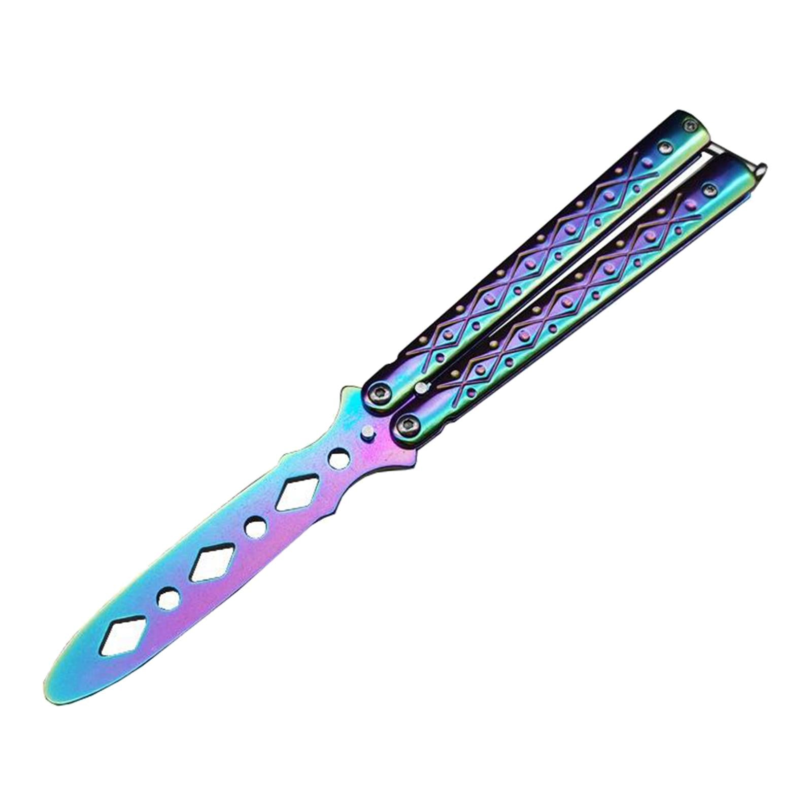 Butterfly Balisong Trainer Training Knife Tool Safe Use Multicolor
