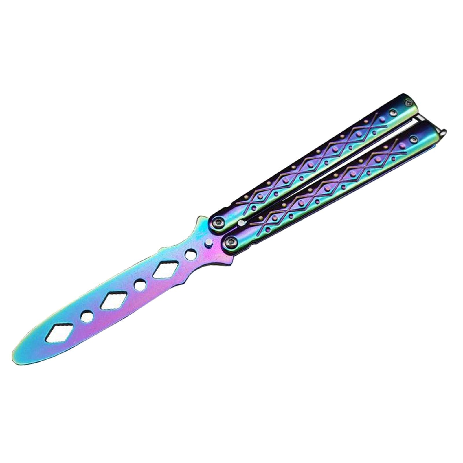 Butterfly Balisong Trainer Training Knife Tool Safe Use Multicolor