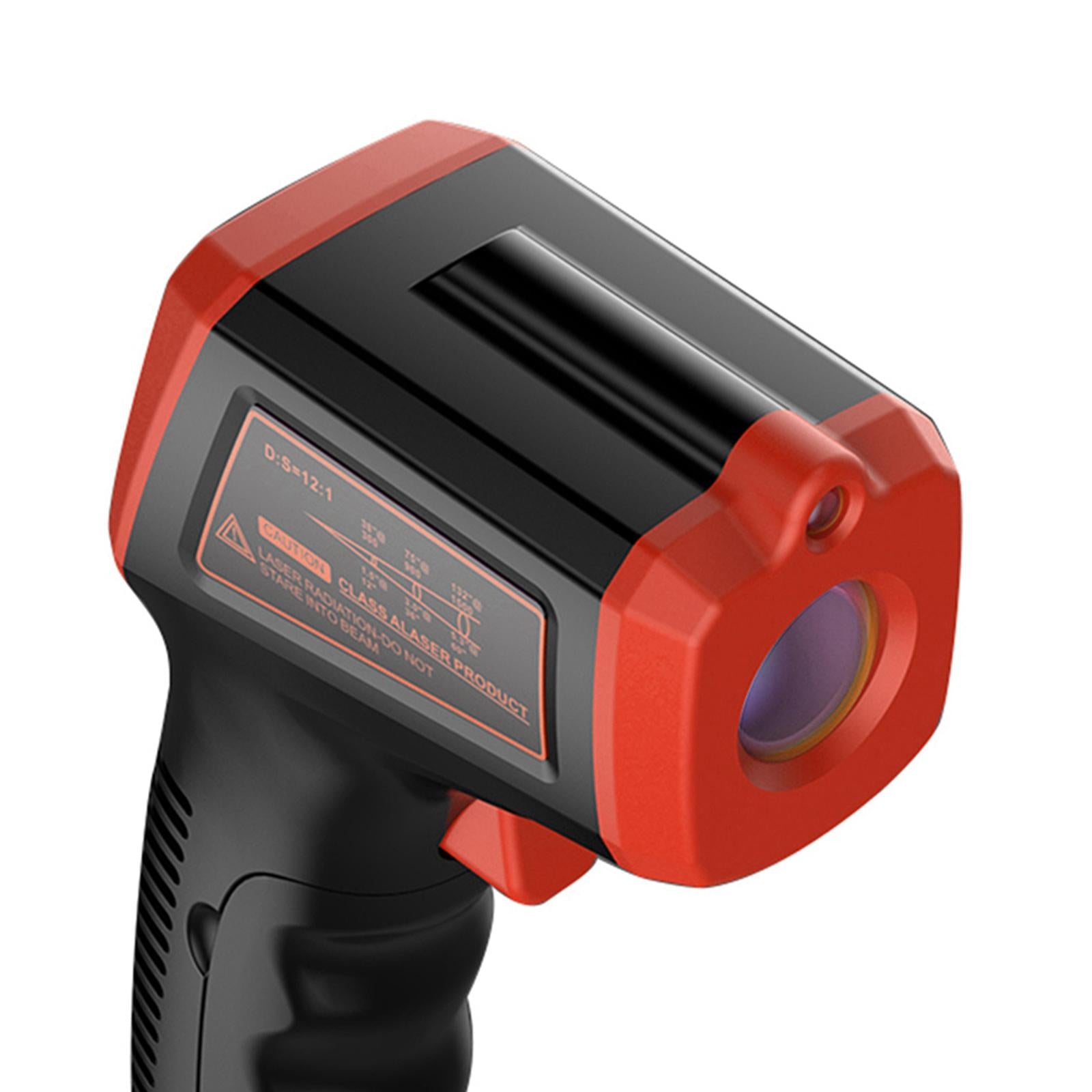 Digital Thermometer Infrared Handheld Temperature Gun Non-Contact Red