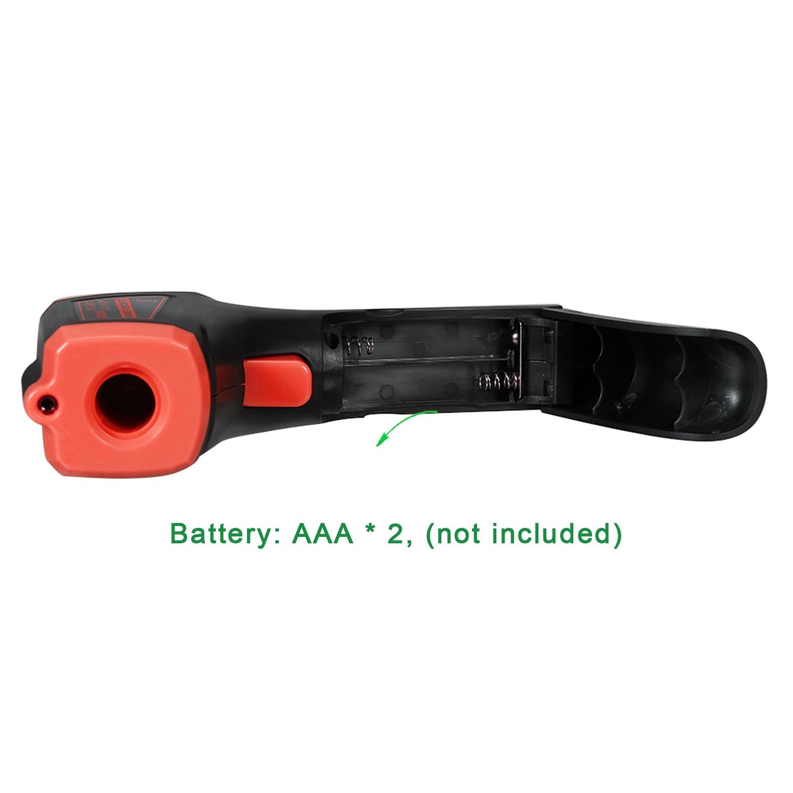 Digital Thermometer Infrared Handheld Temperature Gun Non-Contact Red
