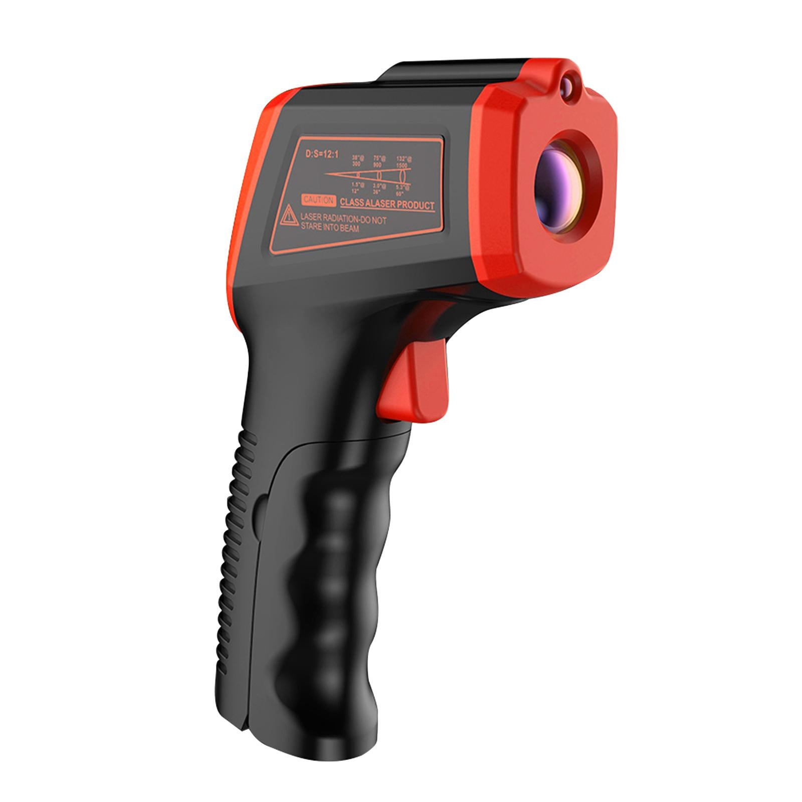 Digital Thermometer Infrared Handheld Temperature Gun Non-Contact Red