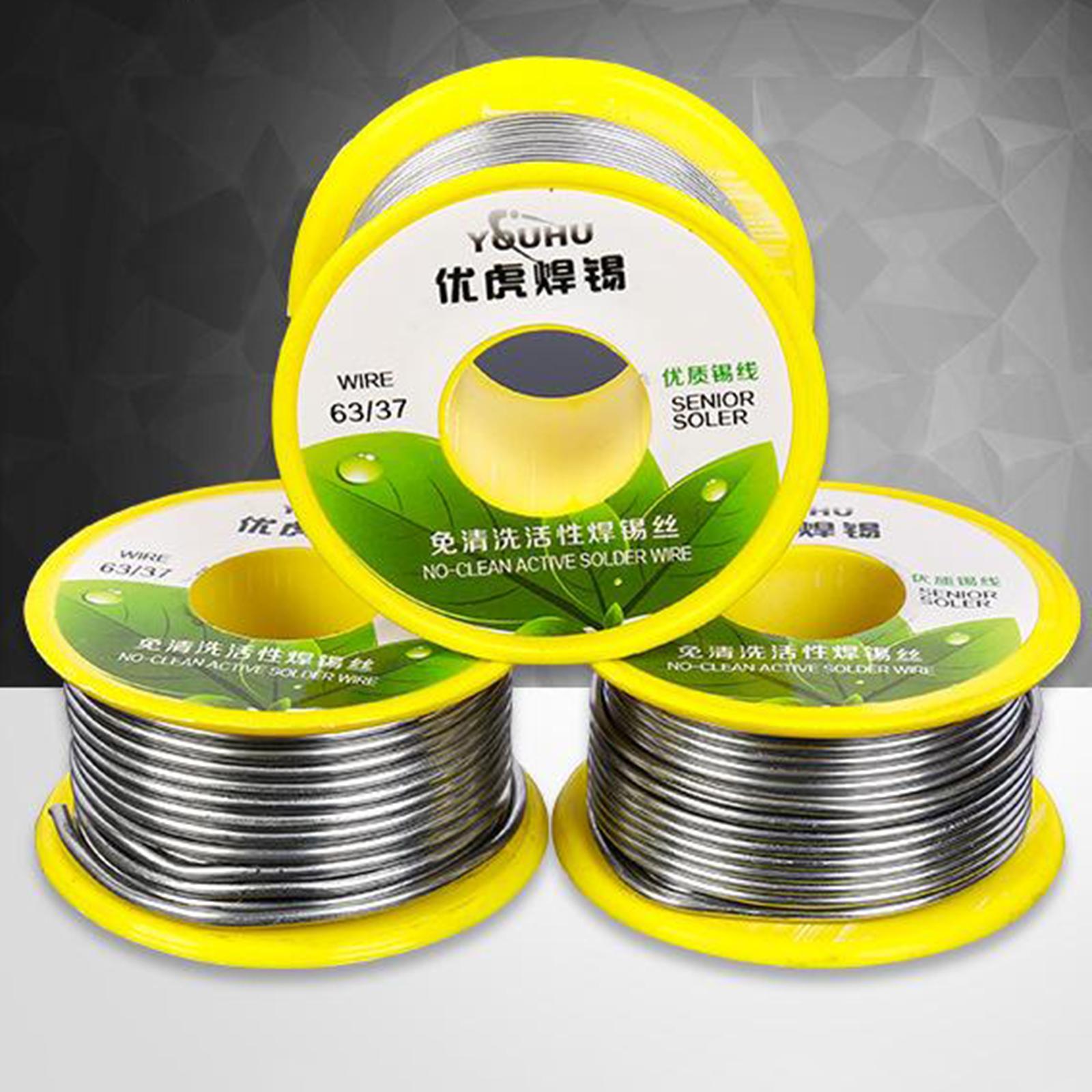 1.0mm Diameter 50g 63/37 Fine Tin Lead Solder 2% Flux Electrical Soldering