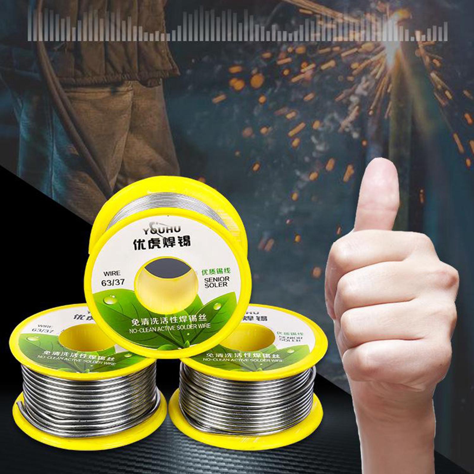 1.0mm Diameter 50g 63/37 Fine Tin Lead Solder 2% Flux Electrical Soldering
