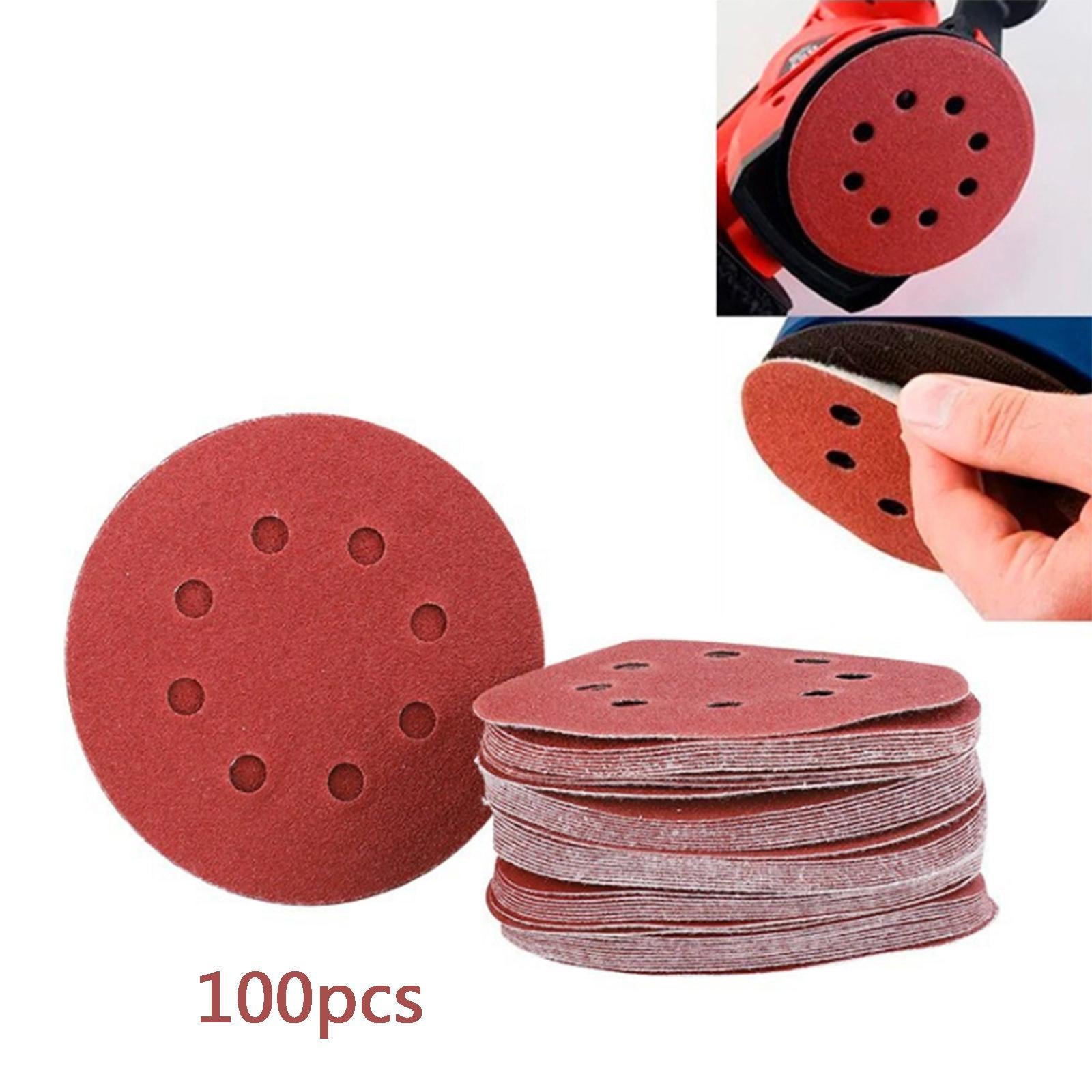 Red Sandpaper 60/ 80/ 100/ 120 /240 Grit Sanding Disc Roll of 100