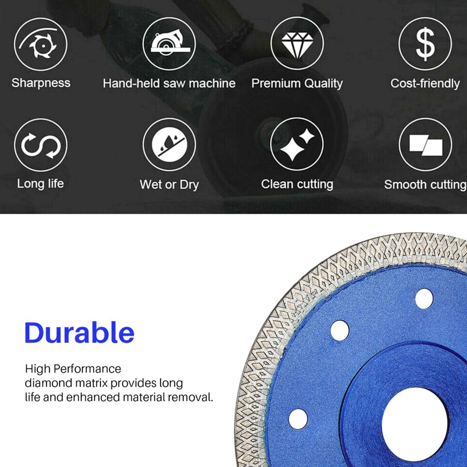 Angle Grinder Diamond Saw Blade Multitool Wood Carving Disc Cutting 5 Inch
