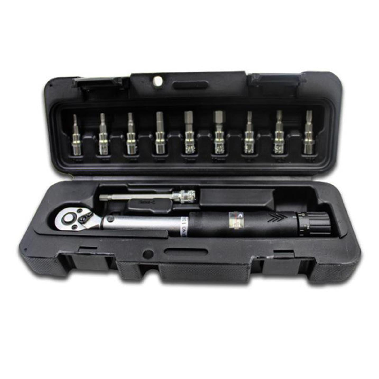 Torque Wrench 1/4 ratcheting socket square drive Torque Wrench Bicycle Tool"