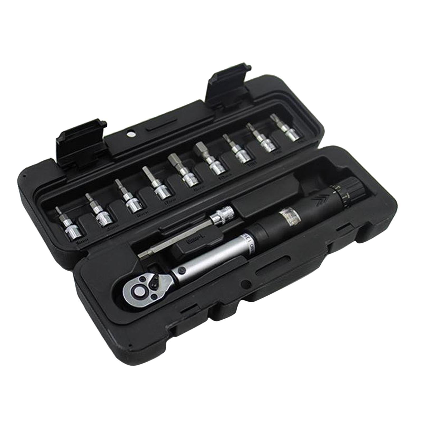 Torque Wrench 1/4 ratcheting socket square drive Torque Wrench Bicycle Tool"