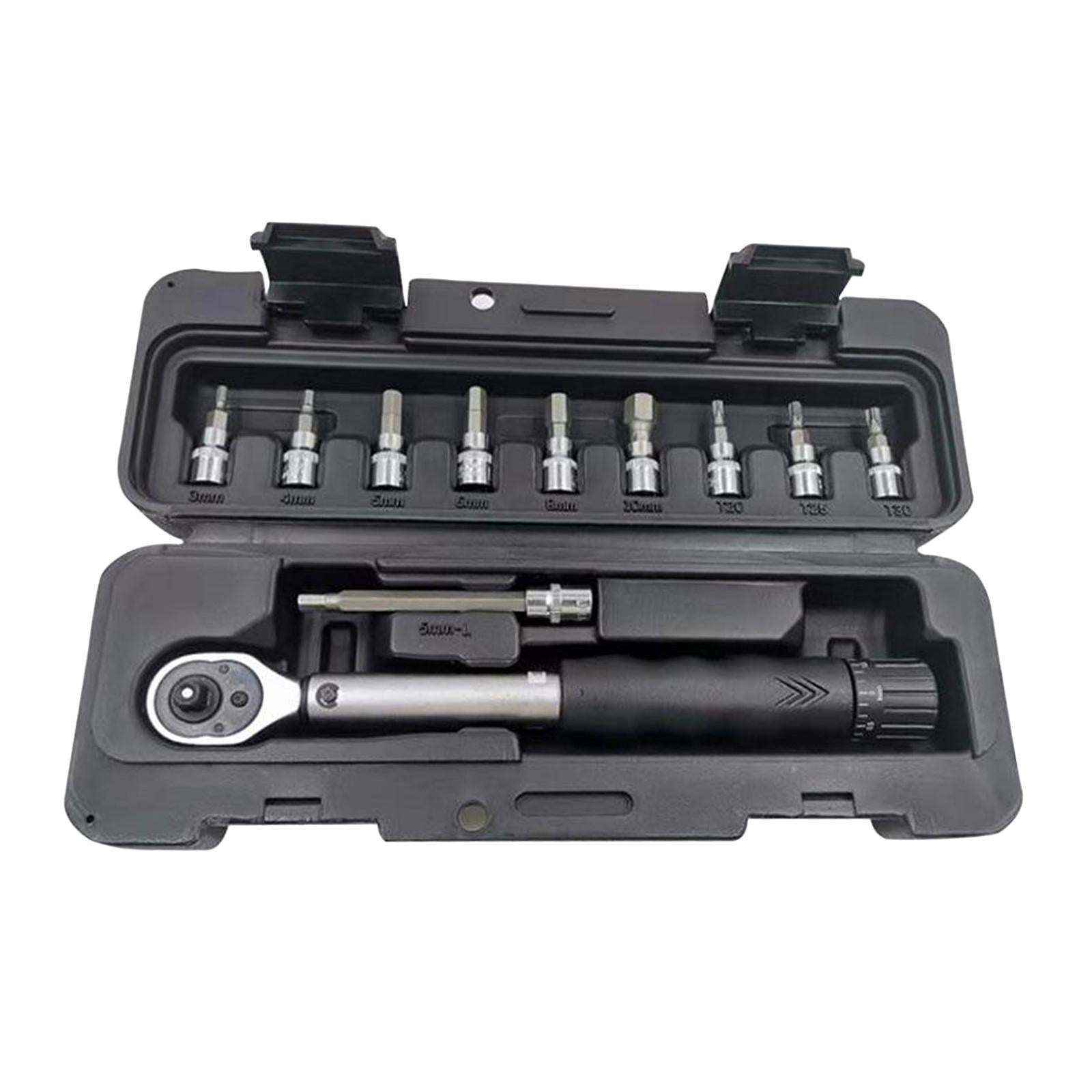 Torque Wrench 1/4 ratcheting socket square drive Torque Wrench Bicycle Tool"