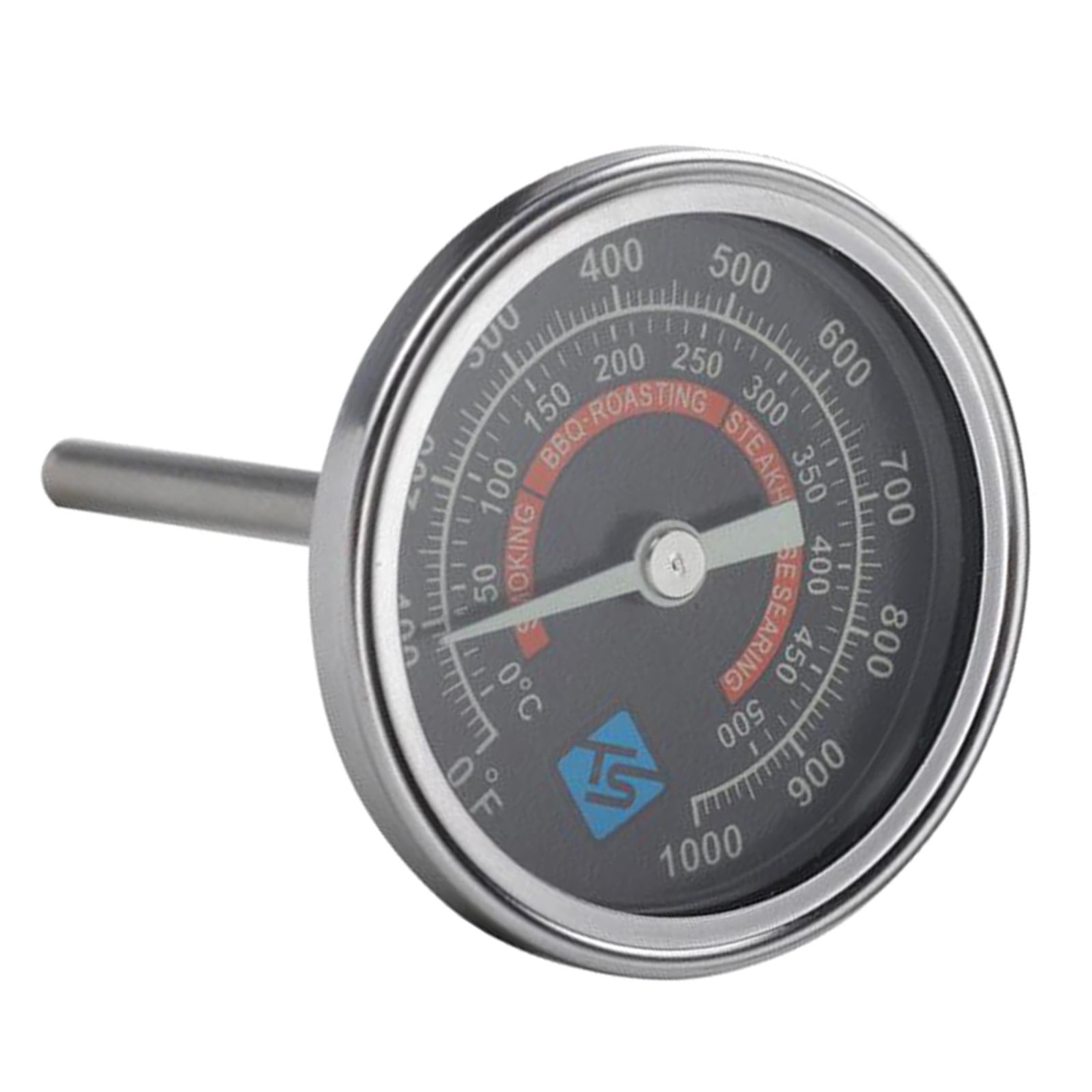 Adjustable Gas Charcoal Smoker Pit Grill BBQ Thermometer Electric Heavy Duty