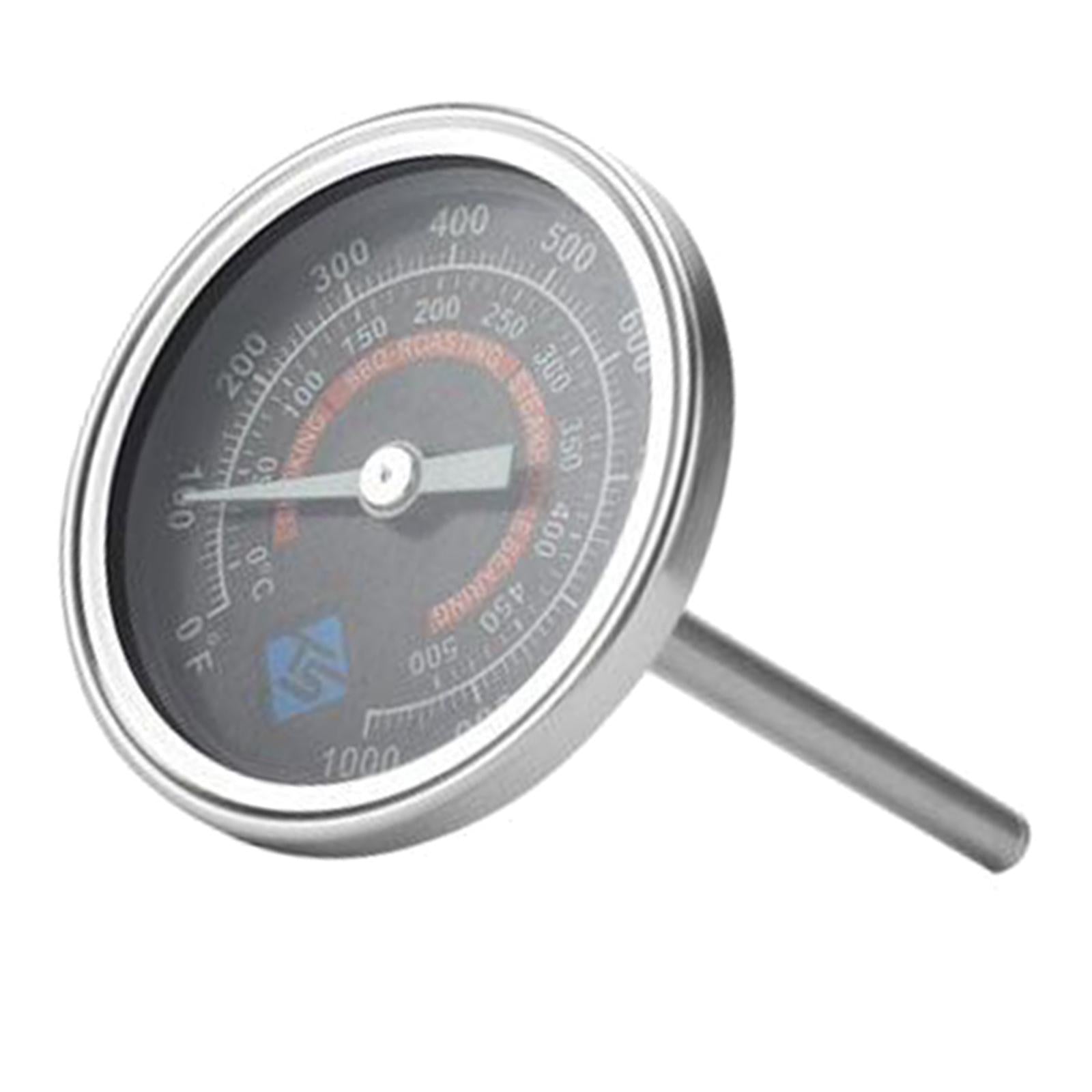 Adjustable Gas Charcoal Smoker Pit Grill BBQ Thermometer Electric Heavy Duty
