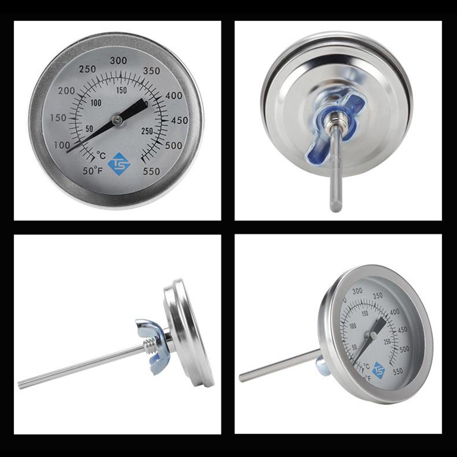 BBQ Oven Thermometer Grill Barbecue Cooking Fry Chef Food Temps Gauge Meter