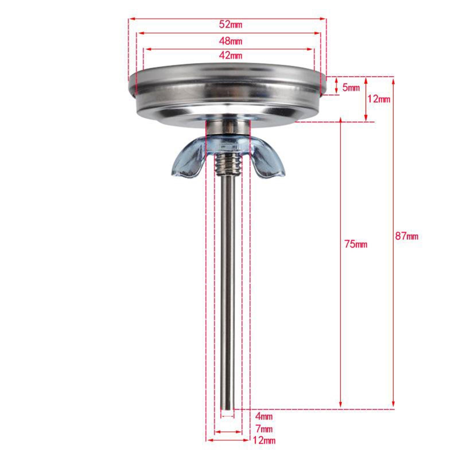 BBQ Oven Thermometer Grill Barbecue Cooking Fry Chef Food Temps Gauge Meter