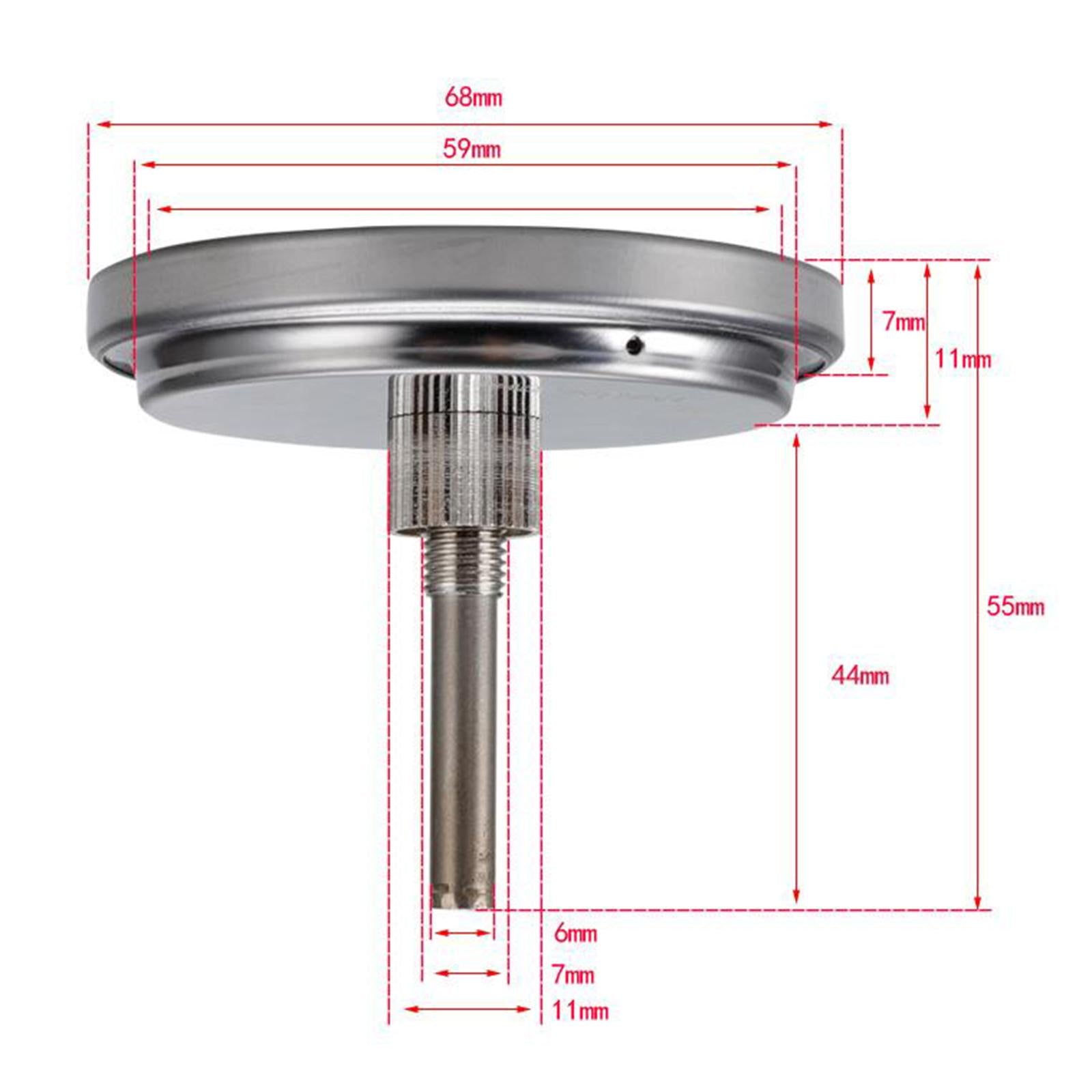 2.64 Stainless Steel Cooking Oven Thermometer Milk BBQ Meat Food Gauge"