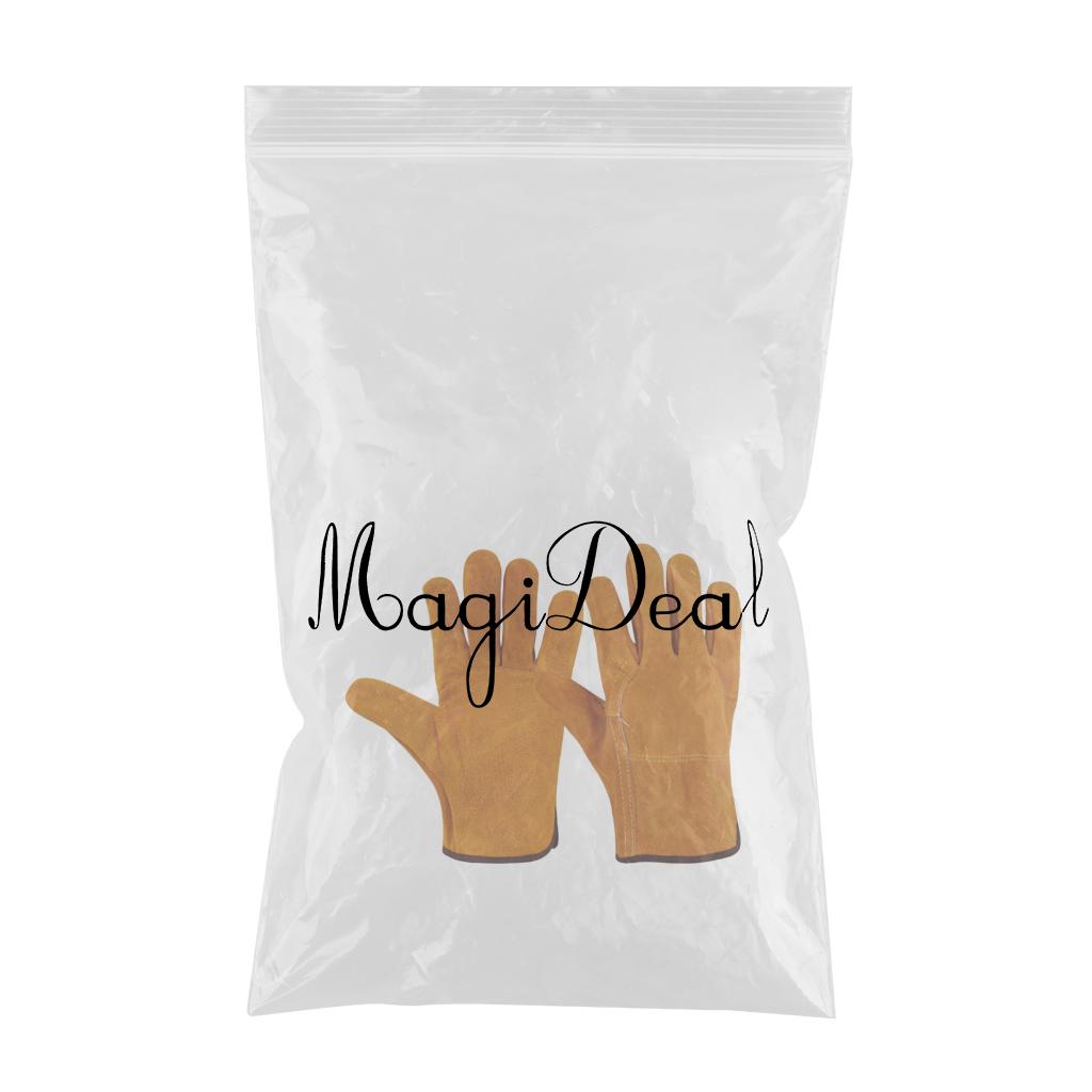 Leather Welder Gloves Heat Resistance Safety Gloves without cotton liner