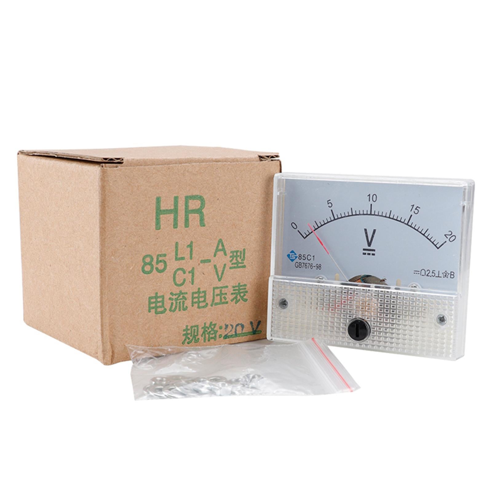 85C1 Analog Panel Meter Voltmeter DC Volt Voltage Meter Gauge DC 0-20V
