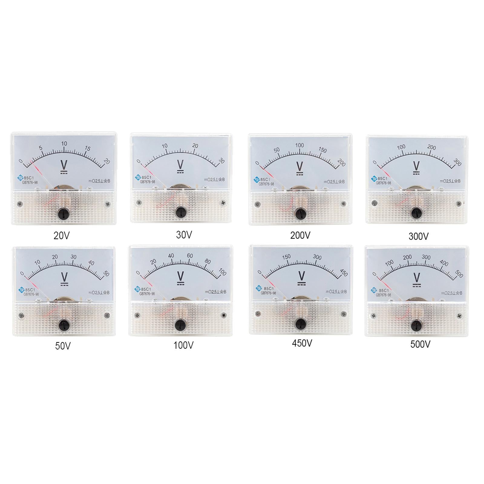 85C1 Analog Panel Meter Voltmeter DC Volt Voltage Meter Gauge DC 0-20V