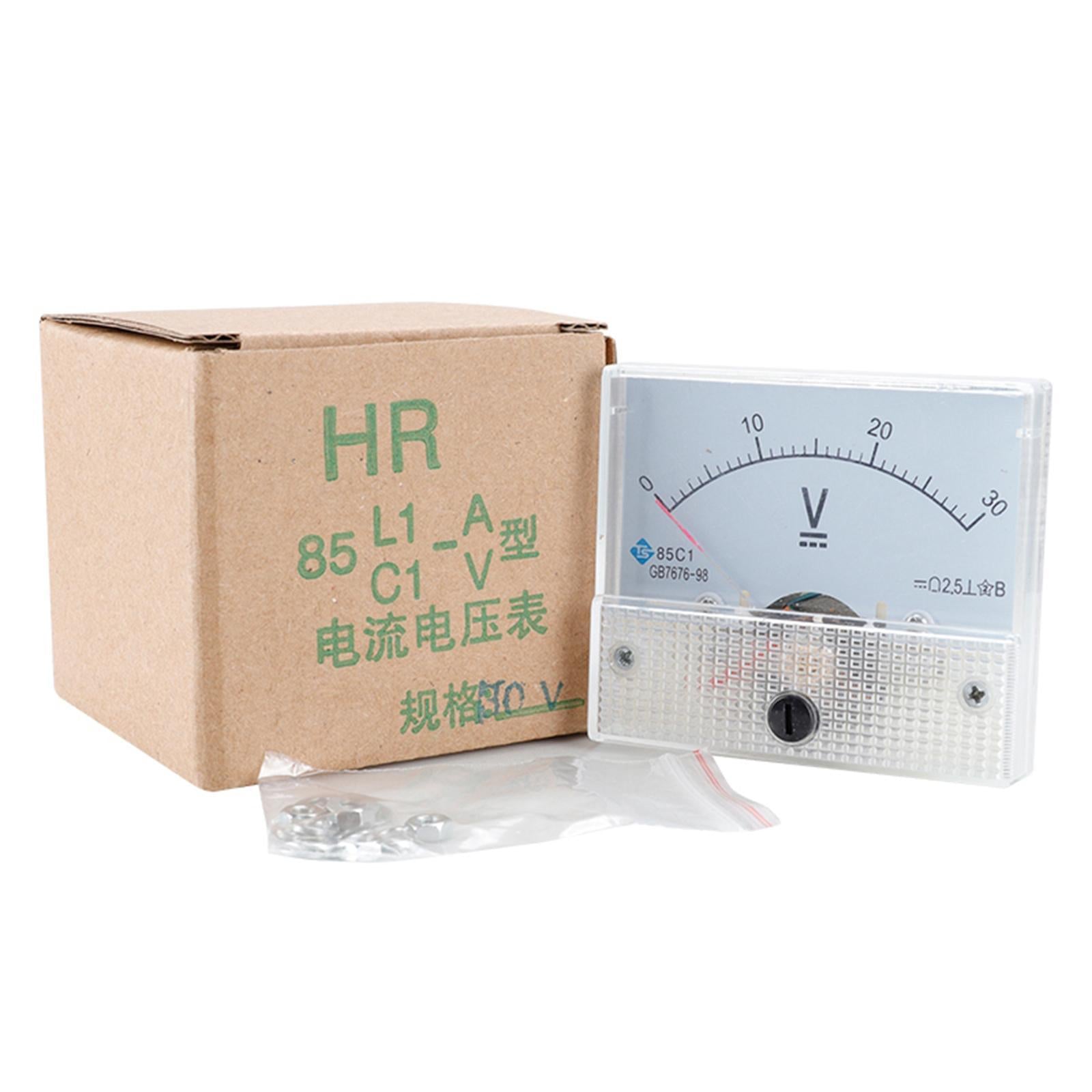 85C1 Analog Panel Meter Voltmeter DC Volt Voltage Meter Gauge DC 0-30V