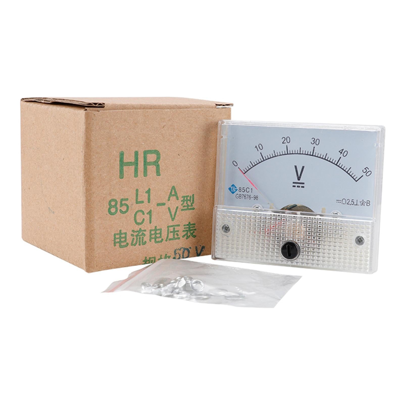 85C1 Analog Panel Meter Voltmeter DC Volt Voltage Meter Gauge DC 0-50V